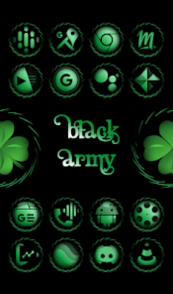Black Army Emerald - Icon Pack