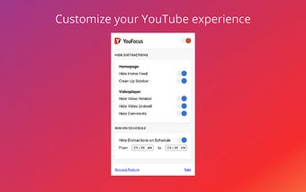 YouFocus - Hide YouTube Distractions