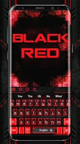 Black Red Keyboard Theme