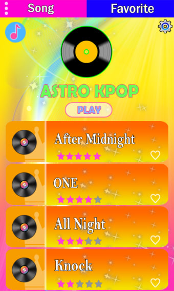 ASTRO Piano Kpop game