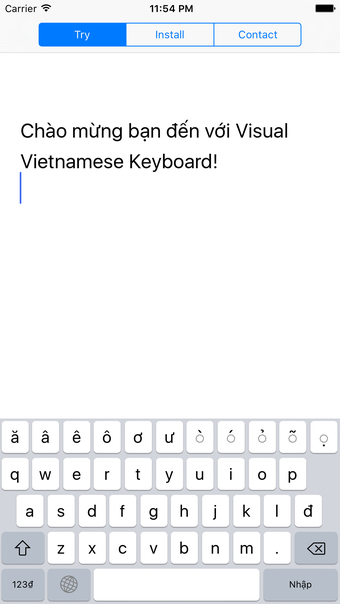 Visual Vietnamese Keyboard