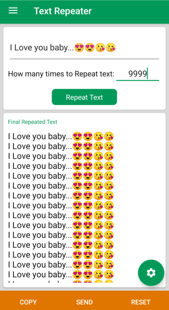 Text Repeater : Repeat Text up to 10000 times