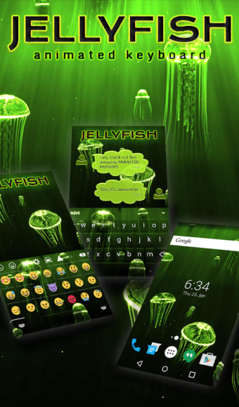 Jellyfish Animated Keyboard