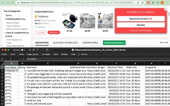 AliExpress Reviews Extractor