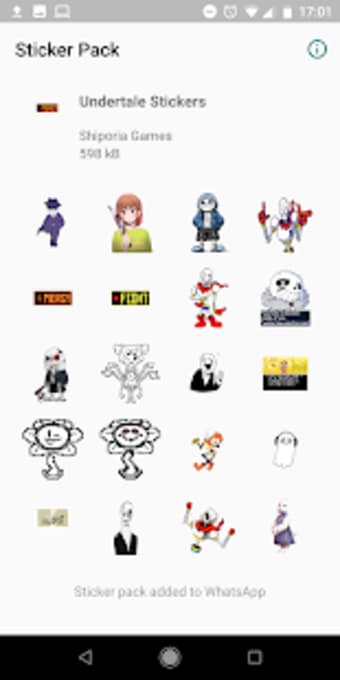 Undertale Stickers for WAStickerApps