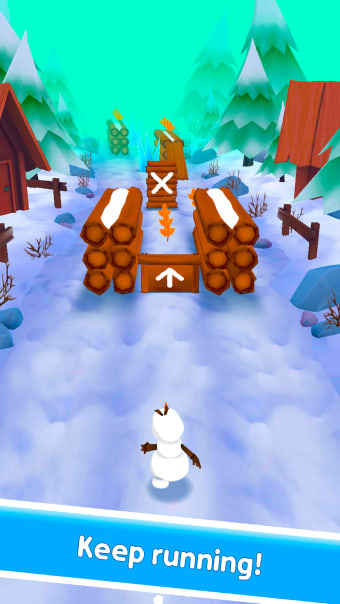 Snowman Rush: Frozen run