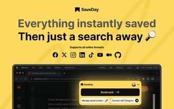 SaveDay - AI Bookmark Manager & Web Highlight