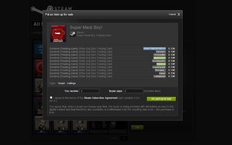 Steam inline listings