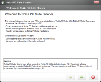 Nokia PC Suite Cleaner