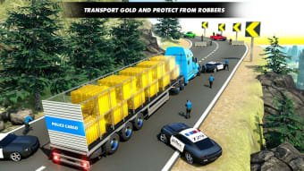 Gold Transport Truck Games 3D
