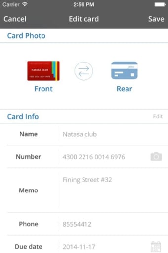 Card Mate Pro- credit cards