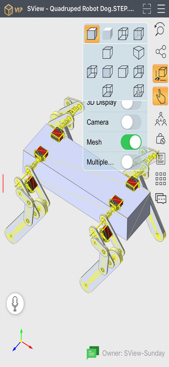 SView- views 3D CAD drawing