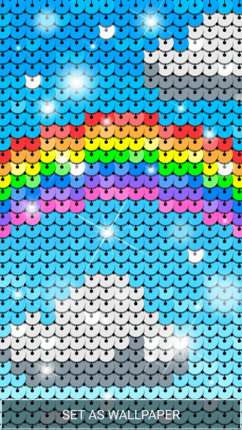 Sequin Flip Live Wallpaper Rainbow