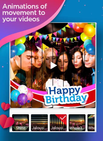 Happy birthday video maker