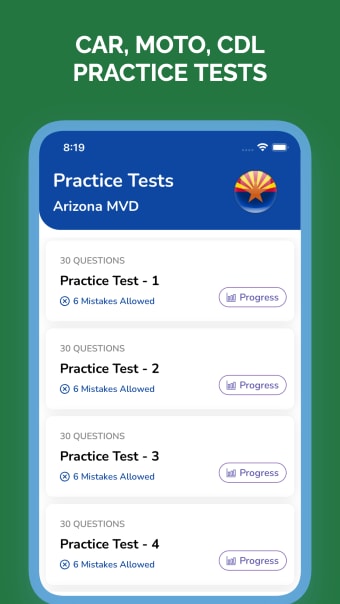 Arizona AZ MVD Permit Test