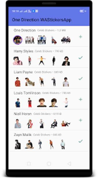 One Direction WAStickerApps :