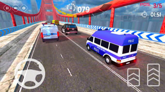 Police Van Racing Game - Chase