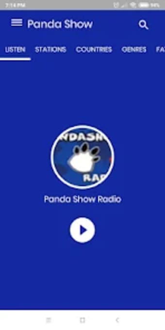 Panda show radio