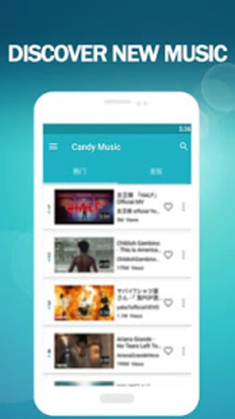 Candy Music - Stream Music Player for YouTube