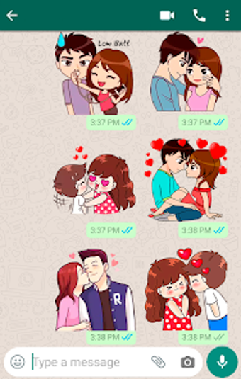 Love Story Stickers