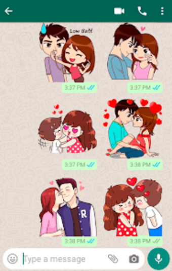 Love Story Stickers