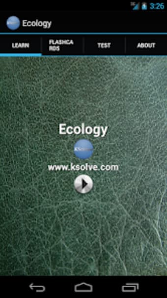 BIOLOGY - ECOLOGY