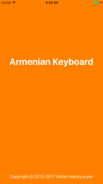 Armenian Keyboard original