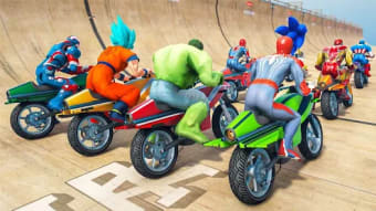 Spider hero Bike Taxi Games 3D