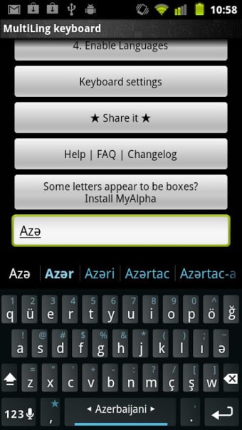 Azeri Keyboard Plugin