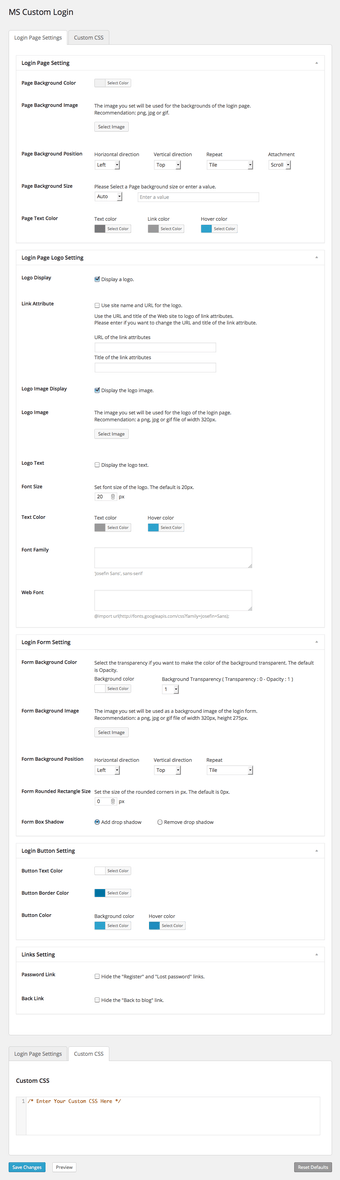 MS Custom Login