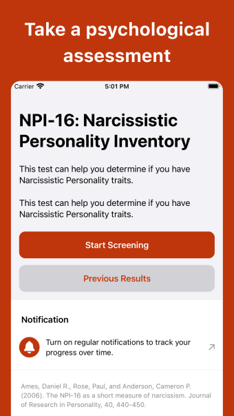Narcissistic Personality Test