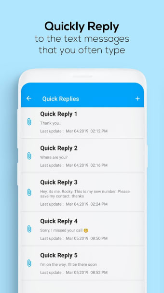 Pop Template: Quick Reply Message Templates