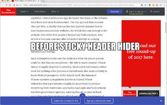 Sticky Header Hider aka Fixed Header Fixer