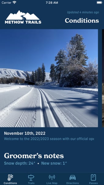 Methow Trails Grooming Report