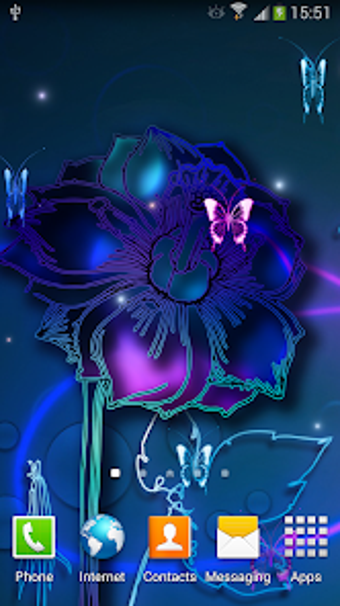 Neon Butterfly Live Wallpaper