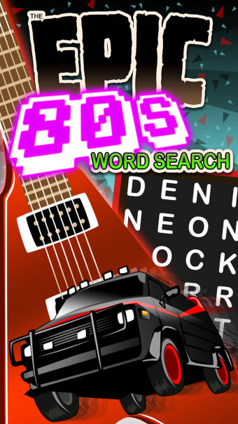 Epic 80s Word Search - giant eighties wordsearch