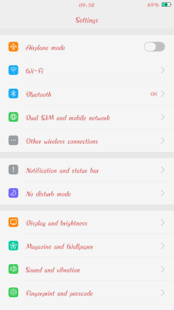 Pink Font for Oppo - Font with color style