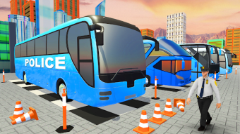 US Police Bus Parking Simulator