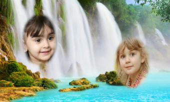 Waterfalls Photo Collage Dual