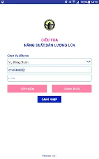 Điều tra NSSL Lúa