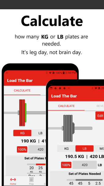 Bar Is Loaded - Gym Calculator