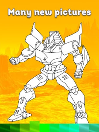 Robots Coloring Pages with Animated Effects