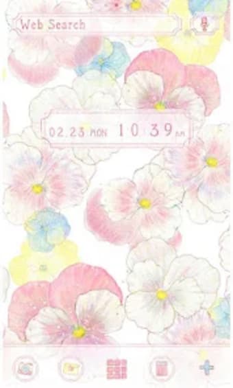 Flower Theme -Gentle Pansies-