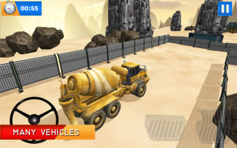 Off-road tractor driving construction simulator 3D