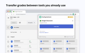 Grading Assistant: Grade transferer tool