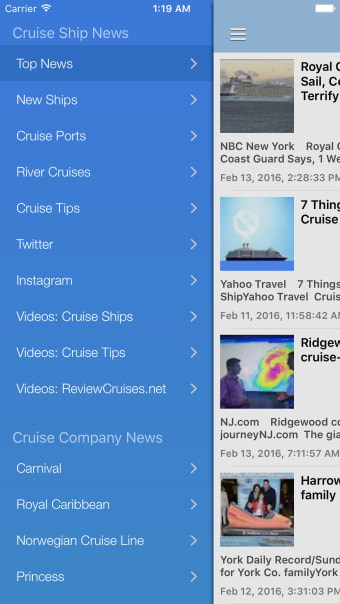 Cruise Ship  Port News