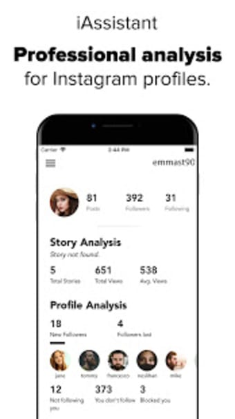 iAssistant Followers Analysis for Instagram
