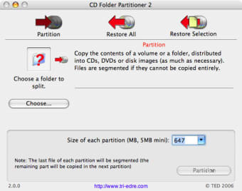 CD Folder Partitioner