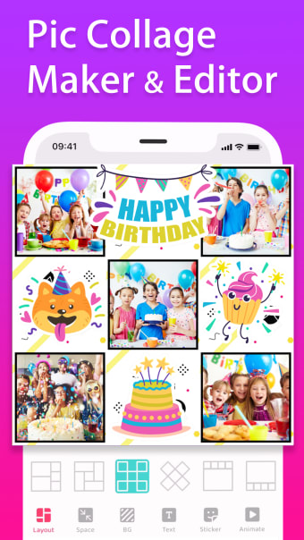 Pic Collage Maker Grid Layout