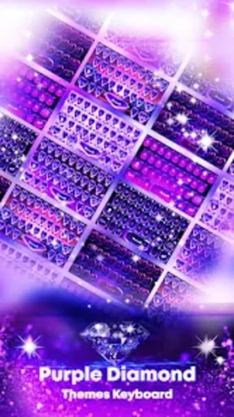 Purple Diamond Keyboard Theme
